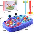 thumbnail image 7 of CEDQ Whack A Mole Game for Kids, Toddler Toys for 3-8 Year Old Boys and Girls, Interactive Educational Toys with Sound and Light, 5 Mode 120 Levels and 2 Hammers, Gifts for Kids Ages 3 4 5 6 (Blue), 7 of 7