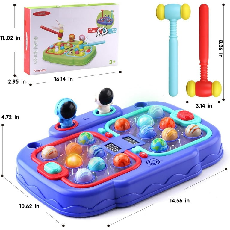 CEDQ Whack A Mole Game for Kids, Toddler Toys for 3-8 Year