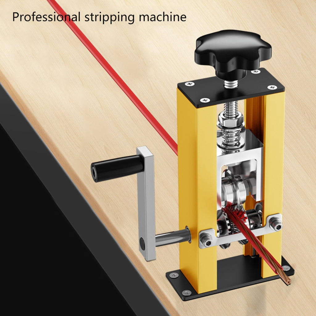 BQBQERT Manual Wire Stripping Machine 1-21mm Scrapping Wire Peeler Machine,Drill Powered Hand Crank Wire Strippers