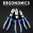 thumbnail image 4 of SPEEDWOX Combination Pliers Long Nose Pliers Set 8 Inches Heavy Duty Wire Cutters Reduce Effort by 60% Compound Action Multi Use Side Cutting High Leverage Serrated Jaw Precision Fine Pliers, 4 of 5