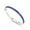 B - Blue, variant on Wedding Band 925 Sterling Silver Stackable Half-Eternity Rings for Women Blue Sapphire & White Size 10