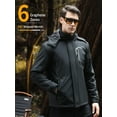 thumbnail image 4 of Forievic Graphene Men's Heated Jacket 7.4V Battery Pack - Fleece-Lined Electric Warming Coat, USB Thermal Hoodie Sweatshirt Vest, Waterproof Winter Gear for Camping, Skiing, Dad Christmas Gifts, 4 of 6