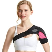 Shoulder Brace for Men and Women, Reusable Shoulder Ice Pack Wrap Adjustable Shoulder Strap Sling Stability Support for Arms Tendonitis, Dislocation, Left and Right Rotator Cuff Arm Joint Pain Relief