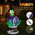 thumbnail image 3 of VINGLI Inflatable Halloween Outdoor Decorations, Blow Up Yard Decorations, Built-in LED Lights Décor for Indoor Home Party Garden Lawn Store, 5.9FT Witch's Crystal Ball, 3 of 9