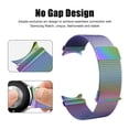 thumbnail image 5 of MSHUN Metal Band Compatible with Samsung Galaxy Watch 5 40mm 44mm/Watch 5 Pro LTE/Galaxy Watch 4 40mm 44mm/Watch 4 Classic 42mm 46mm, No Gap Mesh Loop Magnetic Bands Adjustable Strap (Colorful), 5 of 6