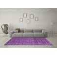 thumbnail image 3 of Ahgly Company Indoor Rectangle Abstract Purple Modern Area Rugs, 5' x 8', 3 of 4