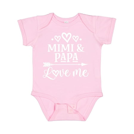 

Inktastic Mimi and Papa Love Me Gift Baby Boy or Baby Girl Bodysuit