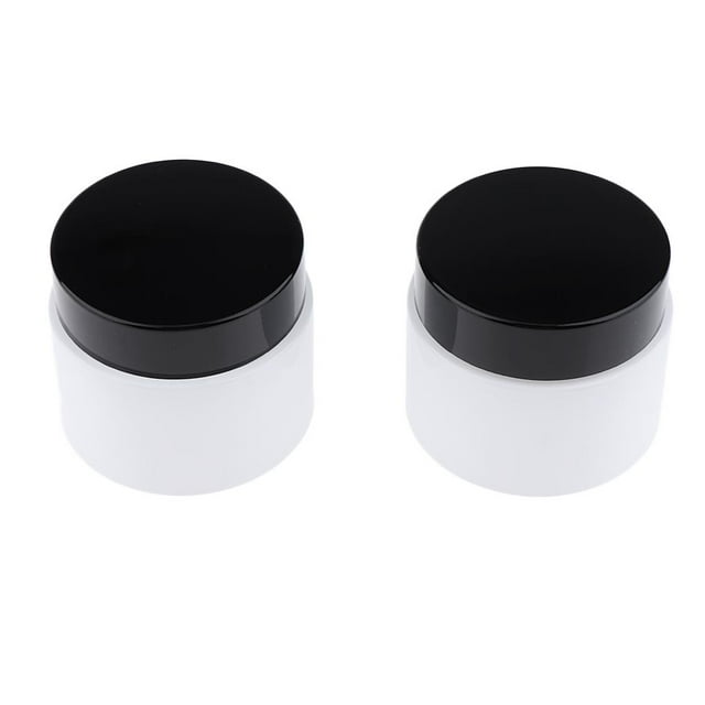 Caja De Botella De Frascos De Crema Facial De Vacío 2pcs Contenedor De Maquillaje Para Viajes 50 gramos