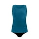 thumbnail image 4 of Traje de baño de bikini liso sin mangas para mujer, traje de baño push-up acolchado, conjuntos de blusa de traje de baño de poliéster para mujer, 4 of 4