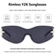 thumbnail image 3 of Gafas de Sol LIKSMU Sin Montura Estilo Y2K con Lentes Negras, 3 of 6