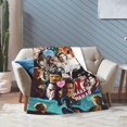 thumbnail image 5 of Fleece Throw Blanket for Couch Sofa or Bed, Tom Hai Ellis Soft Fuzzy Plush Blanket, Luxury Flannel Lap Blanket, Super Cozy and Comfy for All Seasons 50x40 inch, 5 of 7