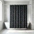 thumbnail image 6 of Plastic Shower Curtain with Subtle Geometric Line Print, Waterproof Mildew Resistant PEVA Bath Curtain with Reinforced Grommets, Neutral Farmhouse Bathroom Curtain for Bathtub Shower Stall Home, 6 of 6