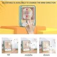 thumbnail image 4 of Small Desk Fan with Mist Spray,LED Night Light,Electric Battery Operated Water Misting Fan,USB Rechargeable Portable Quiet Mini Desktop Table Cooling, 4 of 5