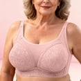 thumbnail image 6 of Nilvkv Plus Size Bras, Minimizer Bras for Women, Plus Size Wireless Thin Push Up Comfort Shaping Mature Maternity Anti Sag Intimate Pink 40BC, 6 of 8