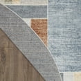 thumbnail image 6 of Nourison Astra Machine Washable 5'3" x Round Multicolor Contemporary Indoor Rug, 6 of 9