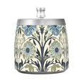 thumbnail image 7 of Yayeee Ashtray with Lid for Cigarette Smokeless Stainless Steel Home Ash Holder, Blue Floral Pattern, 7 of 7