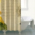thumbnail image 5 of Vintage Boho Sunflower Shower Curtain 72x84 Inches, Yellow Floral Wildflower Bee Butterfly Design, Quick-Dry Polyester with Hooks for Country Farmhouse Bathroom Decor, 5 of 5