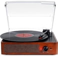 thumbnail image 1 of Tocadiscos de vinilo cotsoco con Bluetooth naranja, 1 of 1