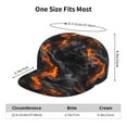 thumbnail image 4 of Hirioo Molten Lava Abstract Flow for Baseball Cap Men Cap Flat Brim for Men Women Teens Adjustable Baseball Cap, 4 of 7