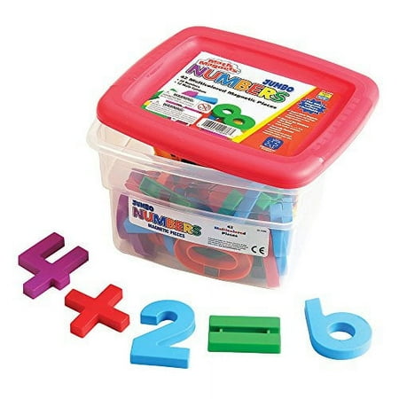 UPC: 0086002016867 | Educational Insights Jumbo MathMagnets- Multicolored (Set of 42)