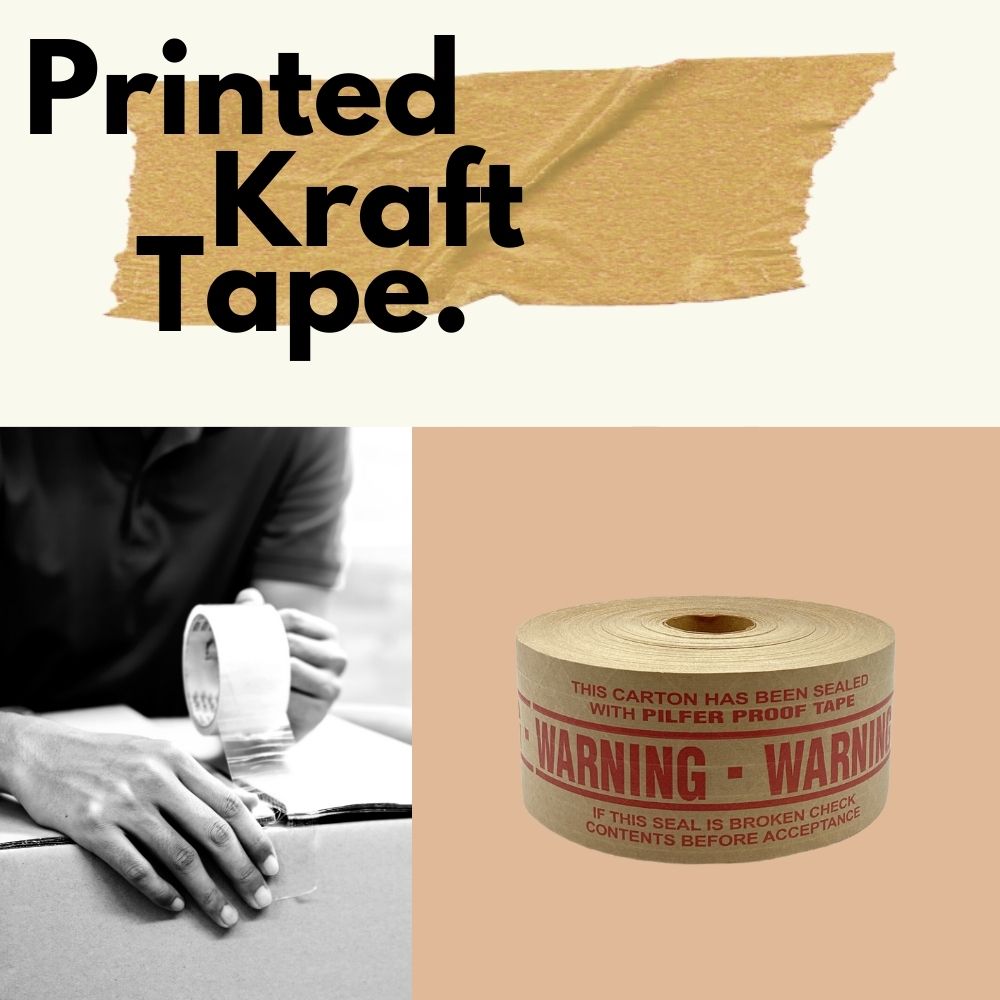 Wolverine 4.0 Kraft Packing Tape, Water Activated, 10 Pack, 2.75 Inch x 450'