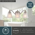 thumbnail image 5 of Standford 3 Light Brushed Nickel Bathroom Vanity Fixture, 5 of 9