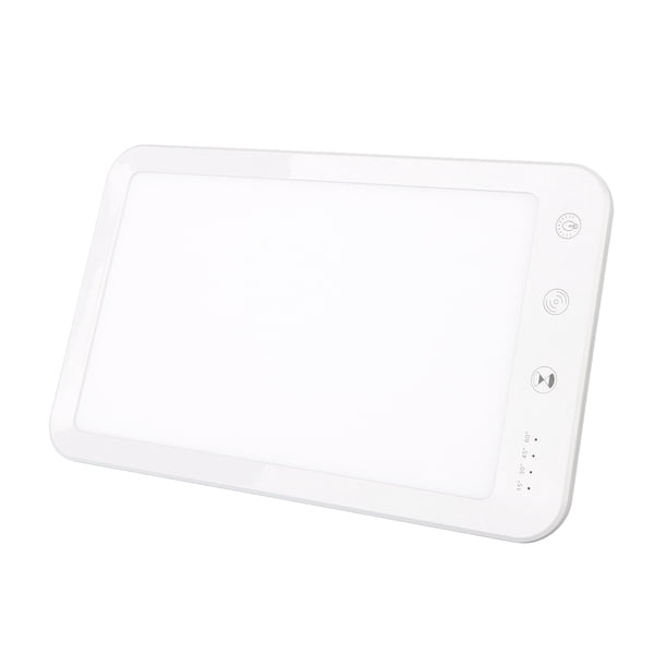 Lámpara De Terapia, Ayuda Para Dormir 100-240v Control Táctil 5 Niveles De Brillo Lámpara Solar De Terapia LED Ultradelgada 3 Temperaturas De Color Para El Hogar Para Hombres Y