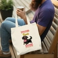 thumbnail image 4 of Proud Dachshund Mom Happy Mother's Day with Love Canvas Tote Bag Wiener Dog Lover Gifts Idea Reusable Shopping Grocery Bag - 02003, 4 of 5