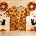 thumbnail image 6 of HAJWOH Halloween Shirts for Toddler Kids Girls 3/4 Sleeve Funny Graphic T-Shirt Casual Crewneck Tunic Tops Halloween Clothing, 6 of 7