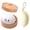 White, variant on Giant Dumpling Jelly, Dumpling Stress Ornament Set, Jumbo Dumpling Jelly with Steamer Box, Cute Anxiety Relief Fidget, Soft Squeeze Decompression Dough for Adults