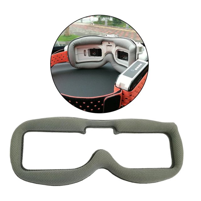 Ruiboury Comfortable Faceplate Sponge Padding for Quad Goggles Gray Grey