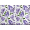 thumbnail image 4 of Dreamtimes Stylish Purple Lavender Area Rug, 36"x24" Season Flowers Floor Carpet Non-Slip Washable Indoor Door Mat for Bedroom Kitchen Entryway Bathroom, 4 of 7