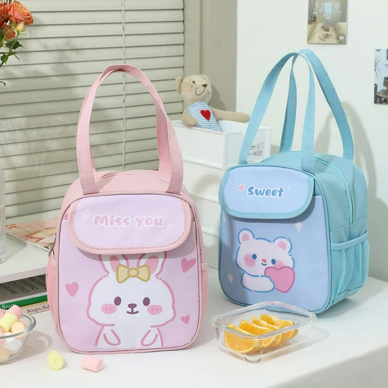 DanceeMangoos Kawaii Lunch Bag Cute Japanese Anime Lunch Box