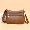 thumbnail image 5 of PIXNONTEA Women PU Shoulder Bag Multi-pocket Mother Solid Crossbody Handbag (Brown), 5 of 8