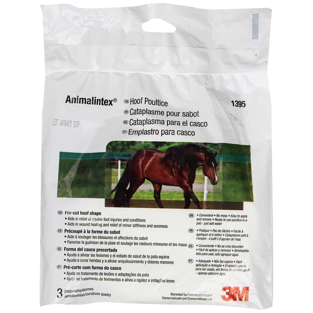 Almohadillas para pezuñas Animalintex 1395 para cicatrización de heridas 3M