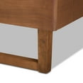 thumbnail image 6 of Baxton Studio Lucie Contemporary/Modern Engineered Wood Textured Platform Bed, Full, Walnut Brown, 6 of 10