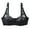 Black, variant on Womens Bra Lace Unlined Everyday Hollow Out Bras Soft Support Plunge Bralette