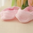 thumbnail image 5 of Peep Toe No Show Socks for Women, Open Toe Invisible Liner Socks with Non-Slip Silicone Grip, Two Finger Toeless Boat Socks, Light Pink, One Size, 5 of 5