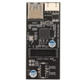 thumbnail image 3 of Tarjeta de expansión de USB3.0 A 19pin, material PCB Alta Compatibilidad USB3.2 Gen1 A 19 Pines Tipo E Tard para Computadora, 3 of 7
