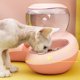 thumbnail image 4 of Sywqhk Pet Cat Double Bowl Automatic Drink Food Feeder Fuente de agua para perros (rosa) Sywqhk Para estrenar, 4 of 6