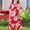 Multicolor, variant on Fatuov Big Girls Summer Dresses Lightweight Dress for Outdoor Crew Neck Short Sleeve Floral Printed Pleated Flowy Casual Dress 4-14 Years