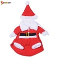 thumbnail image 4 of Spencer Christmas Pet Costume Cat Dog Puppy Santa Claus Coat & Hat Funny Pet Cosplay Outfits Xmas Clothes Size S-XL, 4 of 8