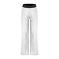 thumbnail image 5 of LLYwey High Waisted Pants For Women Women's Casual Elastic Tie Waist Loose Long Pants Solid with Pocket Full Length Pants Cargo Pants Female Long Pant Style H839 White XXL, 5 of 6