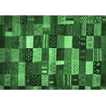 thumbnail image 1 of Ahgly Company Indoor Rectangle Abstract Emerald Green Contemporary Area Rugs, 8' x 10', 1 of 4