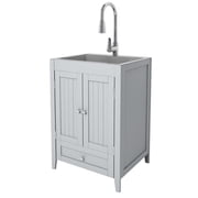Ktaxon Gray Stainless Steel 72.6 lb Utility Sink
