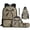 Camo Bow Prints, variant on KEIAHUAN Fish Camo Girls Backpack Set, Heavy-Duty 17 Inch School Bookbag with Lunch Bag, Pencil Case, Water Bottle Sleeve and Keychain for Kids, Teens, Outdoor Travel Use 5-Piece