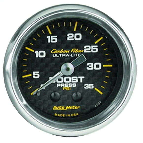 Auto Meter 4704 Carbon Fiber Mechanical Boost Gauge