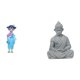 thumbnail image 1 of Estatua de resina, figura de Kabuki asiática, juguete, kimono japonés, muñeca geisha, estatua de mono, Buda, figura, escultura en miniatura colecciona, 1 of 8
