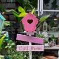 thumbnail image 3 of Paquete de 2 casas para pájaros de madera sin terminar, construye y pinta tu casa para pájaros en el patio trasero, juguetes de madera artesanales para niños, niñas y niños, 3 of 5