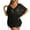 Black, variant on Puntoco Swimsuit for women Womens Summer Scoop Neck Short Sleeve Sweater Casual Crochet Hollow Out Knit Tops Pullover Shirts Beach Coverup Black 10(XL)